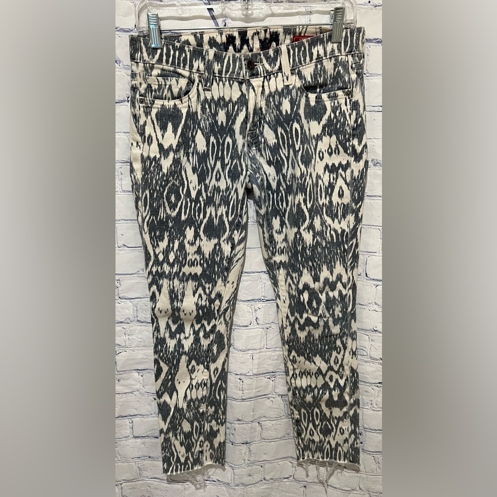 Lucky Brand Jeans Women’s Size Ankle Blue & White Pants Denim 30x25